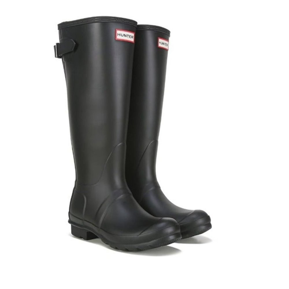 Hunter Black Size 9 Original Tall' Rain Boot with Hunter Socks